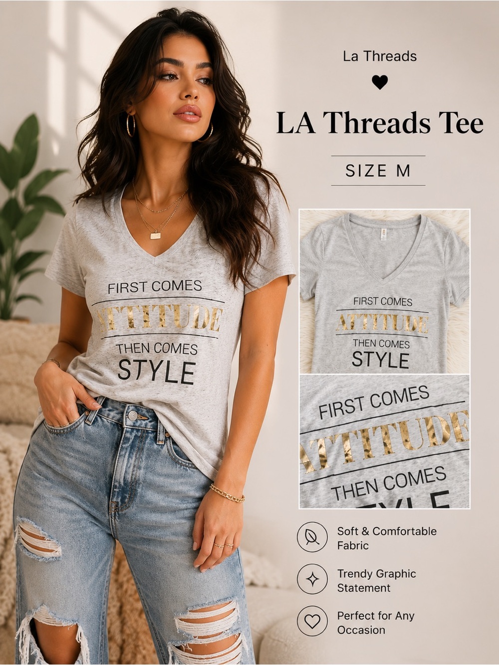 🖤 LA Threads Tee